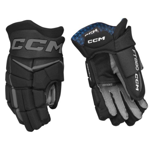 RUKAVICE CCM JETSPEED FT880 SR - HRÁČ: SR, Barva: BLK/WHT, Velikost rukavic: 13"