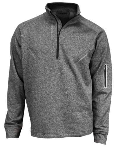 MIKINA TRUE 1/4 ZIP FLEECE SR - HRÁČ: SR, Barva: BLK, Velikost textilu: XL