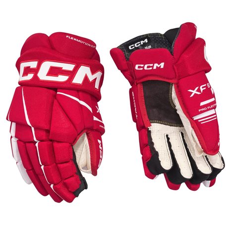 RUKAVICE CCM TACKS XF 80 SR - HRÁČ: SR, Barva: RED/WHT, Velikost rukavic: 13"